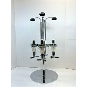 4 Bottle Rotating Liquor Dispenser